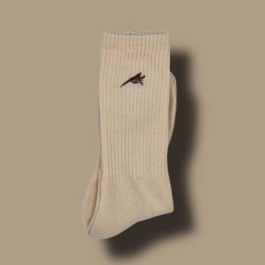 Beige/Brown Socks